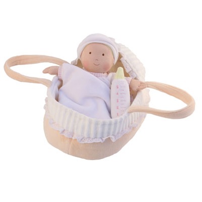 Bonikka Baby Doll with Carry Cot and Blanket, Imajo, The Toy Centre